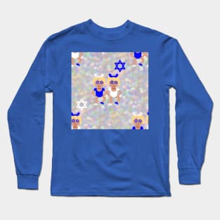 bunny ears hanukkah emoji Long Sleeve T-Shirt